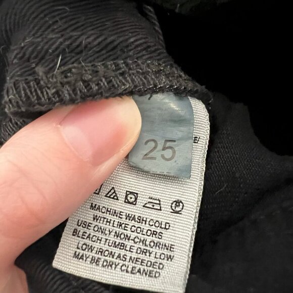 We The Free Denim Short Overalls Size 25 Color Black - Picture 5 of 6